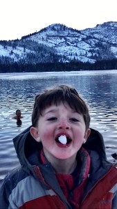 Cole enjoying the cold